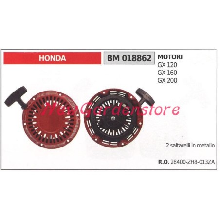 Arranque motor bomba HONDA GX 120 160 200 018862 | Newgardenstore.eu