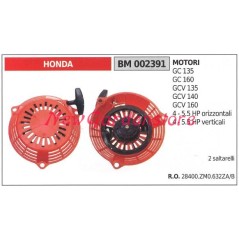 Démarrage HONDA moteur tondeuse GC 135 160 002391 28400.ZM0.632ZA/B | Newgardenstore.eu