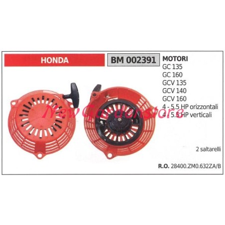 Anlasser HONDA-Motor Rasenmäher GC 135 160 002391 28400.ZM0.632ZA/B | Newgardenstore.eu