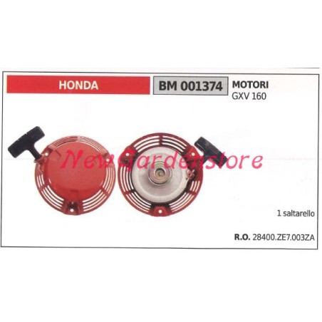 Démarrage du moteur de tondeuse à gazon HONDA GXV 160 001374 | Newgardenstore.eu