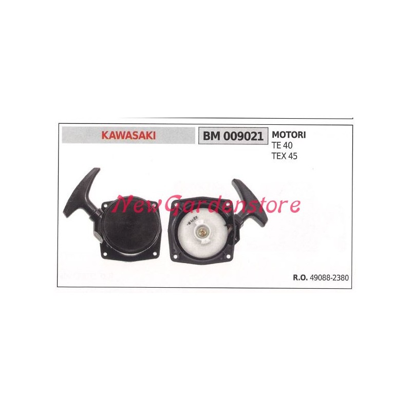 Démarrage du moteur de la débroussailleuse KAWASAKI TE 40 TEX 45 009021