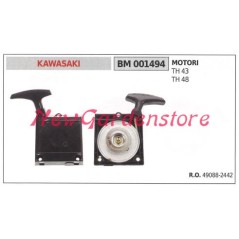 Démarrage du moteur de la débroussailleuse KAWASAKI TH 43 48 001494