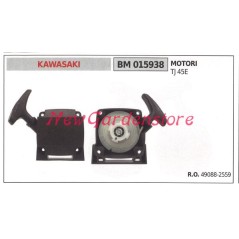 Démarrage du moteur KAWASAKI débroussailleuse TJ 45E 015938