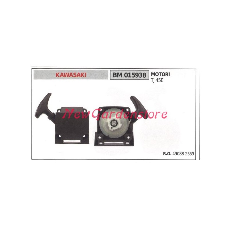 Démarrage du moteur KAWASAKI débroussailleuse TJ 45E 015938