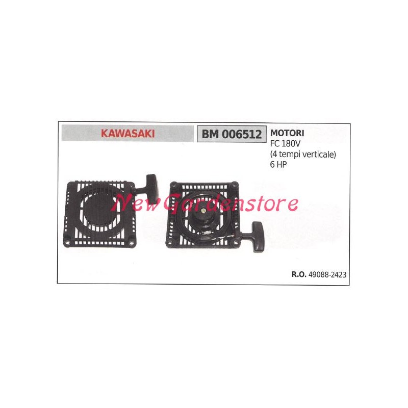 Anlassen des KAWASAKI-Rasenmähermotors Rasenmäher FC 180V 006512