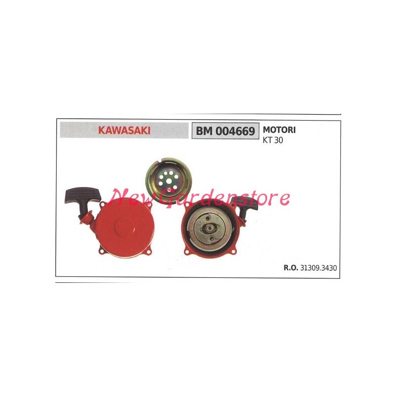 Anlassen des KAWASAKI-Rasenmähermotors Rasenmäher KT 30 004669