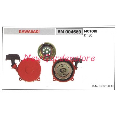 Démarrage du moteur de la tondeuse à gazon KAWASAKI KT 30 004669 | Newgardenstore.eu