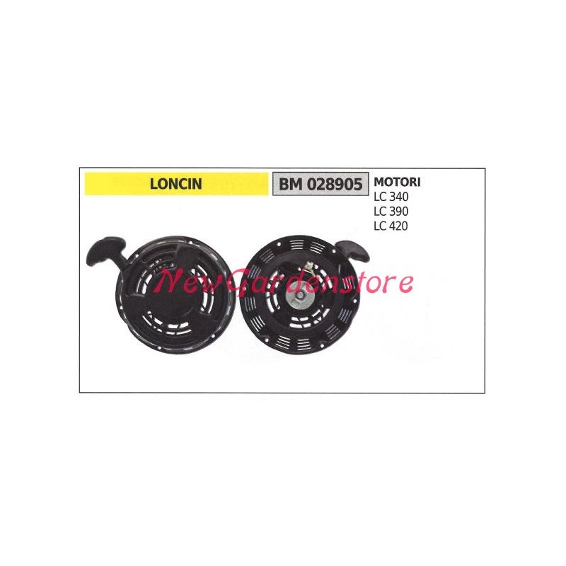 Démarrage du moteur de la tondeuse à gazon LONCIN LC 340 390 420 028905