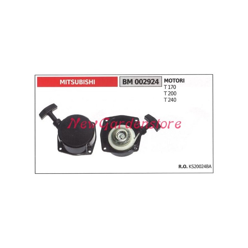 Démarrage du moteur de la débroussailleuse MITSUBISHI T 170 200 240 002924