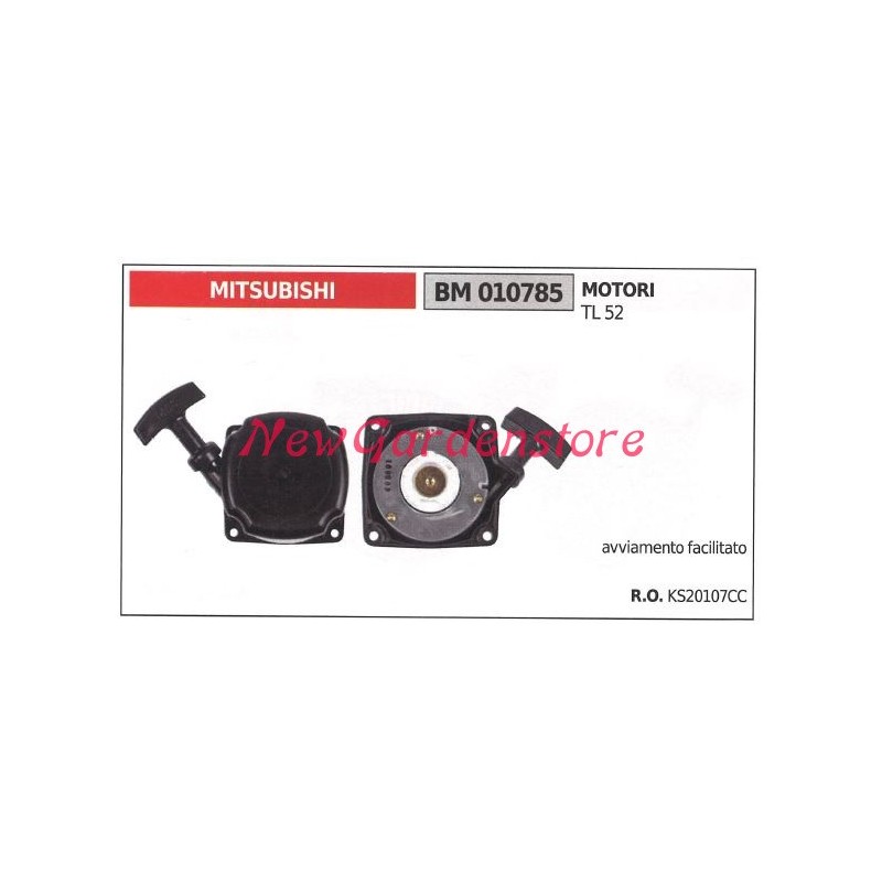 Démarrage du moteur de la débroussailleuse MITSUBISHI TL 52 010785