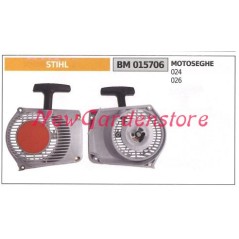 Arranque del motor de la motosierra STIHL 024 026 015706