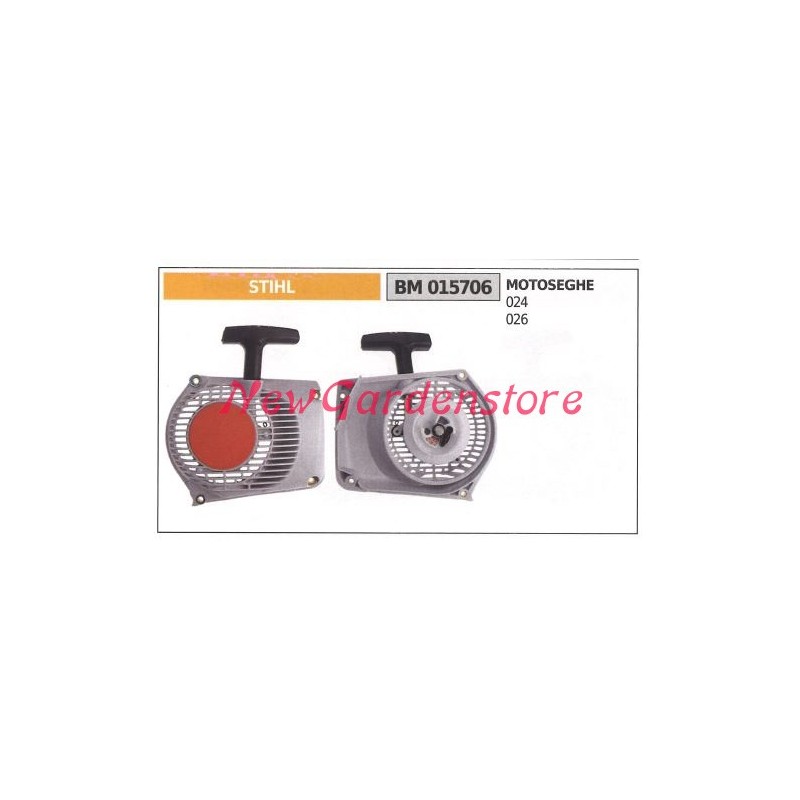 Arranque del motor de la motosierra STIHL 024 026 015706