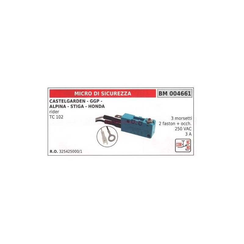 Microinterruptor de seguridad CASTELGARDEN rider TC 102 004661