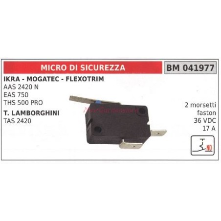 Micro interrupteur de sécurité IKRA AAS 2420N LAMBORGHINI TAS 2420 014977 | Newgardenstore.eu