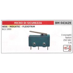 Microinterruptor de seguridad IKRA BLS 1000 3 terminales faston 250vac 5A 043429