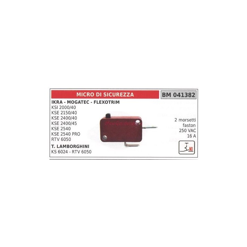 Micro interrupteur de sécurité IKRA KSI 2000/40 KSE2400/40 45 2540 041382