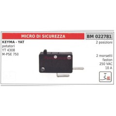 Microinterruptor de seguridad KEYMA para podadora YT 4308 M PSE 750 022781