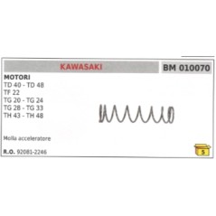 Muelle carburador de membrana Desbrozadora KAWASAKI TD40 - TF22 | Newgardenstore.eu