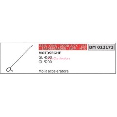 Molla acceleratore CINA motosega GL 4500 5200 013173