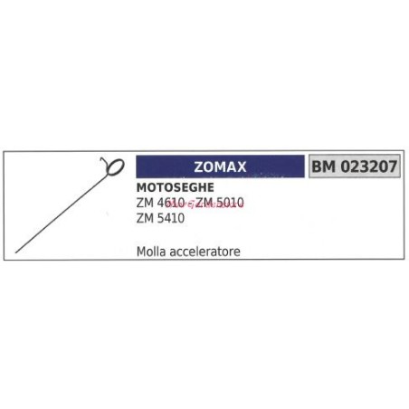 ZOMAX Drosselklappenabzugsfeder ZM 4610 5010 5410 023207 | Newgardenstore.eu