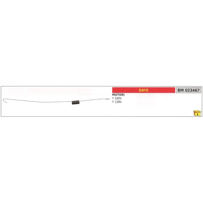 Molla asta regolatore giri DAYE per motore Y 100V Y 139V 023467