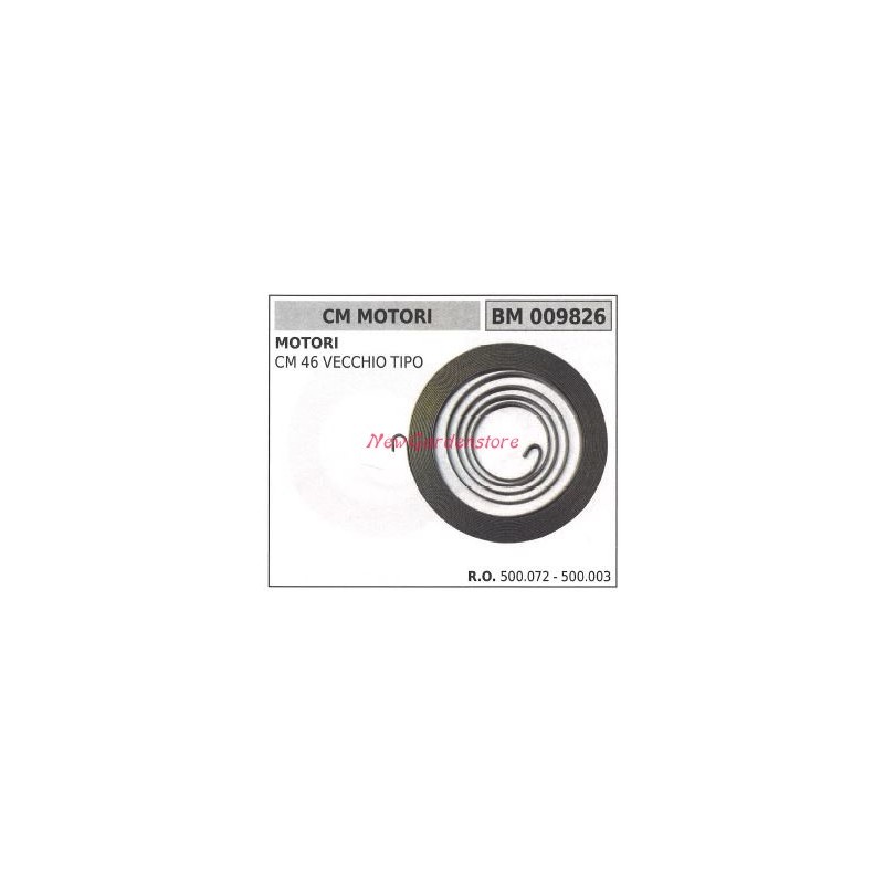 Molla avviamento CM MOTORI motopompa CM 46 TIPO VECCHIO 009826