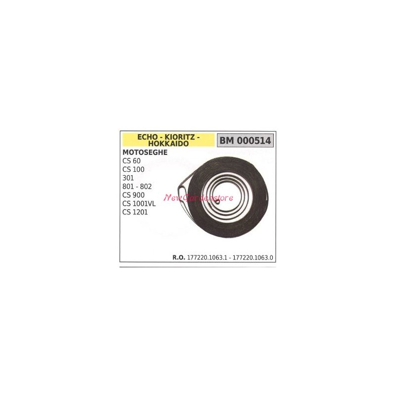 Molla avviamento ECHO motosega CS 60 100 301 801 802 17722010631  17722010630
