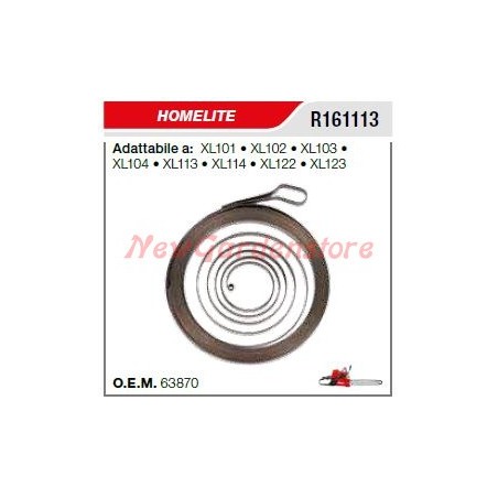 Ressort de démarrage HOMELITE XL101 102 103 104 113 114 122 123 R161113 | Newgardenstore.eu