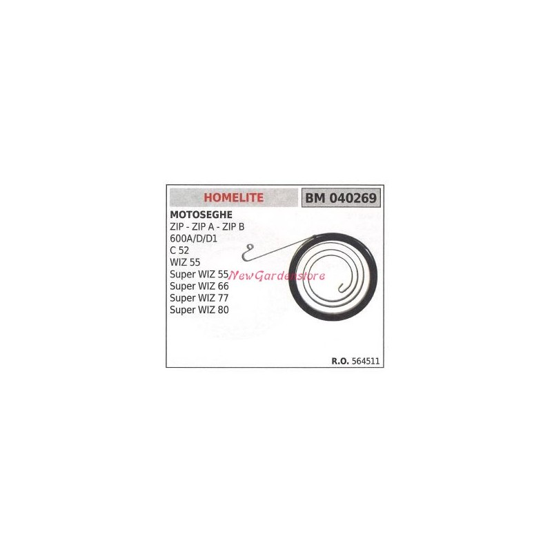 HOMELITE Anlasserfeder ZIP Kettensäge ZIP A ZIP B C 52 040269