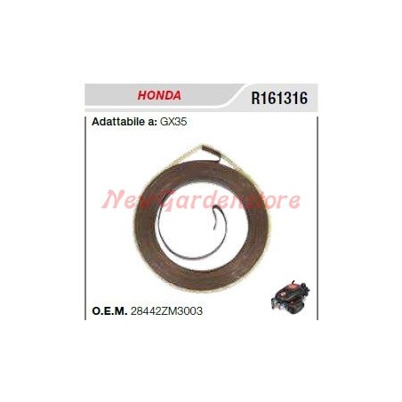 HONDA Anlasserfeder für Freischneider GX35 R161316 | Newgardenstore.eu