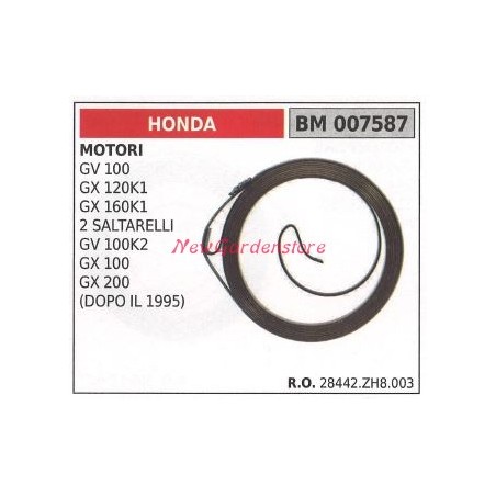 HONDA ressort de démarrage pour tondeuse GV 100 GX 120K1 007587 | Newgardenstore.eu