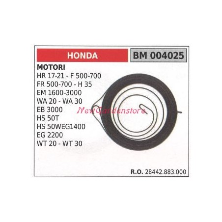 HONDA ressort de démarrage pour tondeuse HR 17 21 F 500 700 004025 | Newgardenstore.eu