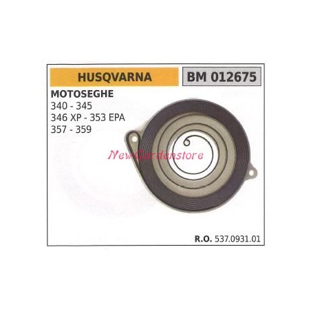 HUSQVARNA Anlasserfeder Kettensäge 340 345 346XP 353EPA 357 359 012675 | Newgardenstore.eu