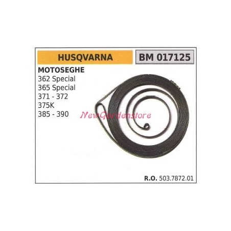 HUSQVARNA starter spring for chainsaw 362 365 SPECIAL 371 372 385 390 017125 | Newgardenstore.eu