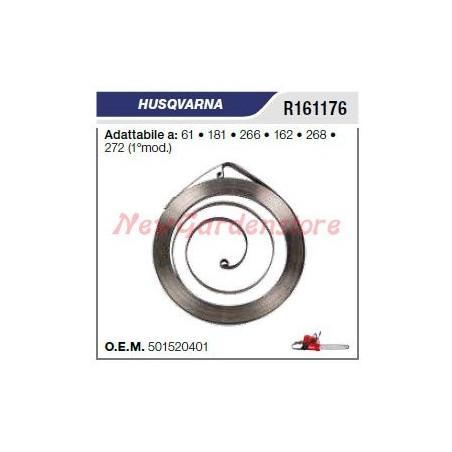 HUSQVARNA chainsaw starter spring 61 181 266 162 268 272 1st model R161176 | Newgardenstore.eu