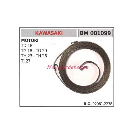 Molla avviamento KAWASAKI decespugliatore TD 18 TG 18 TG 20 TH 23 26 001099 | Newgardenstore.eu