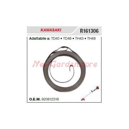 KAWASAKI Anlasserfeder für Freischneider TD40 48 TH43 48 R161306 | Newgardenstore.eu