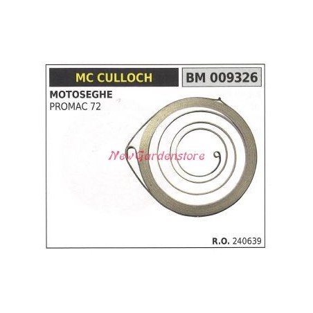 Muelle de arranque MC CULLOCH motosierra PROMAC 72 009326 | Newgardenstore.eu