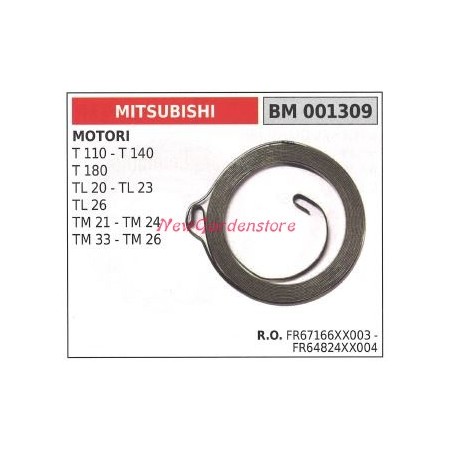 Muelle de arranque MITSUBISHI desbrozadora T 110 140 180 TL 20 23 26 001309