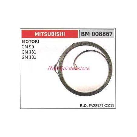 Muelle de arranque MITSUBISHI motobomba GM 90 131 181 008867 | Newgardenstore.eu