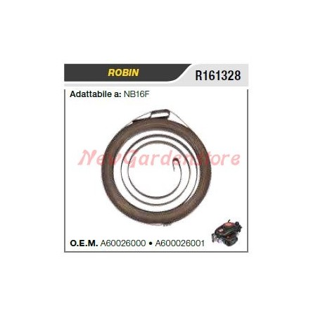 Ressort de démarrage ROBIN pour tronçonneuse NB16F R161328 | Newgardenstore.eu