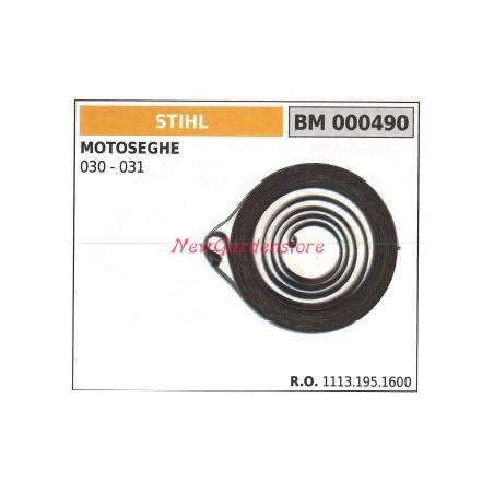 Muelle de arranque de motosierra STIHL 030 031 000490