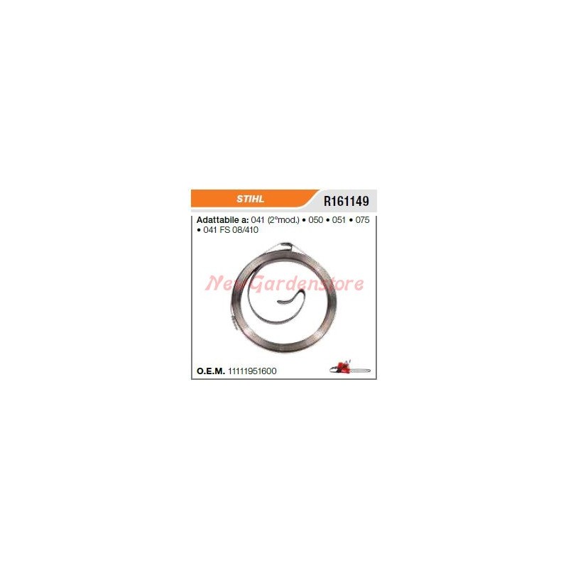 Muelle de arranque de motosierra STIHL 041 2º MODELO 050 051 075 R161149