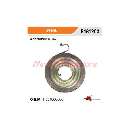 Ressort de démarrage STIHL pour tronçonneuse 64 R161203 | Newgardenstore.eu