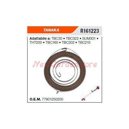 Ressort de démarrage TANAKA pour débroussailleuse TBC30 322 THT200 R161223 | Newgardenstore.eu