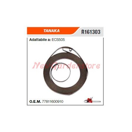 Ressort de démarrage TANAKA pour tronçonneuse ECS505 R161303 | Newgardenstore.eu