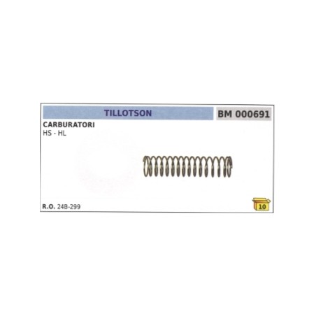 Molla carburatore membrana TILLOTSON HS - HL 24B-299 | Newgardenstore.eu