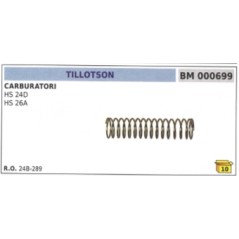 Diaphragm carburettor spring TILLOTSON HS 24D - HS 26A 24B-289