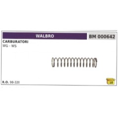 Molla carburatore membrana WALBRO WG - WS  98-320