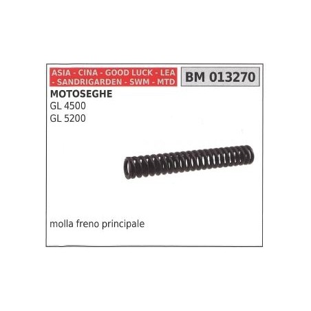 Molla freno principale ASIA per motosega GL 4500 5200 013270 | Newgardenstore.eu